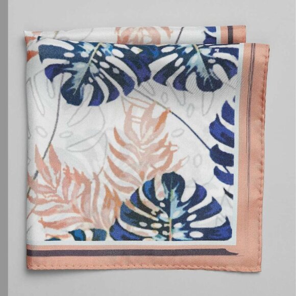 Jos. A. Bank Other - Jos. A. Bank Monstera Pocket Square - Peach